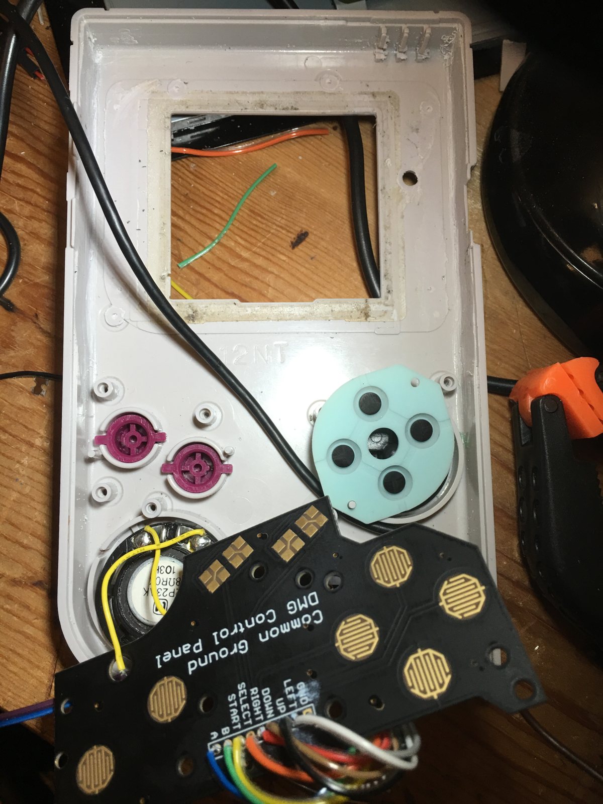Original rubber button membranes and the Common Ground control panel