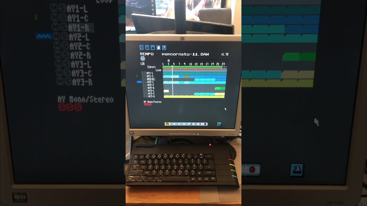 Chip music on the ZX Spectrum Next: Popcorn and Axel F