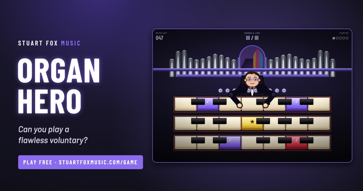 Organ Hero, a little organ game